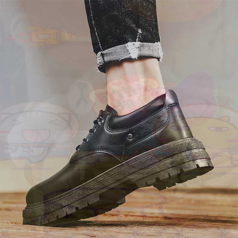 Streetwear Brand Store - Sepatu Pria Tenis Pelatih Fashion Kulit