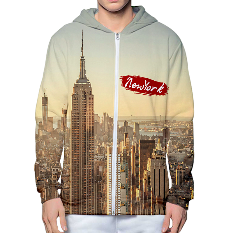 Hoodie Cetak 3D Kota New York  - Streetwear Brand New York ulasan dan harga