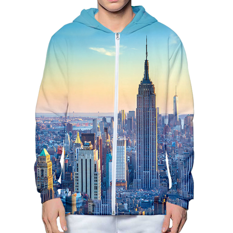 Hoodie Cetak 3D Kota New York  - Streetwear Brand New York ulasan dan harga