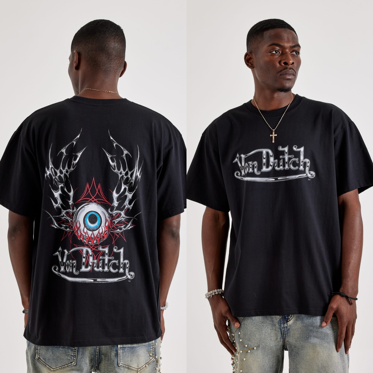 Kaos Grafis Merek Trendy Von S - Streetwear Brands Logo ulasan dan harga