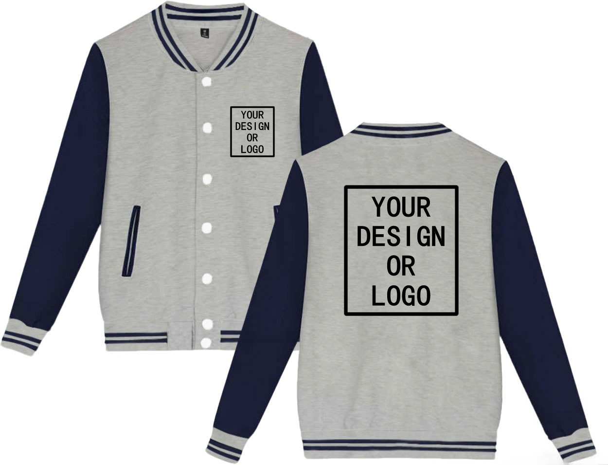 Jaket Baseball Kasual Warna So - Streetwear Brands Logo ulasan dan harga