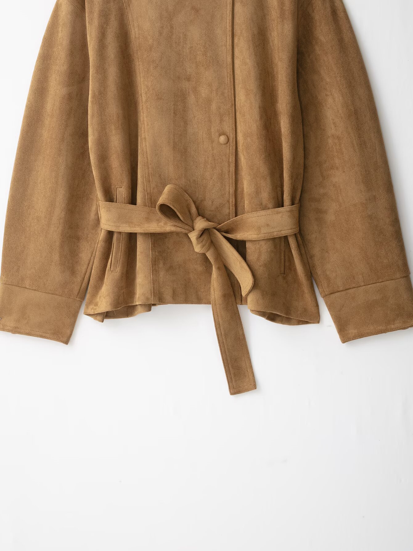 Jas Trench Pendek Wanita Berba - Streetwear Brand Belts ulasan dan harga